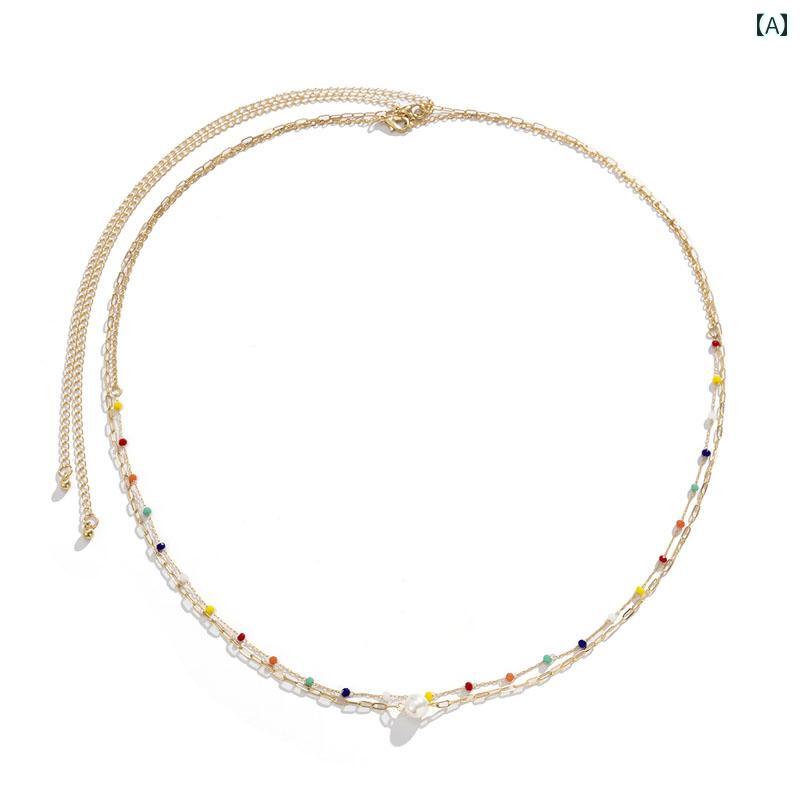 ビキニ 水着 アクセサリー メンズ レディース ウエストチェーン アクセサリー おしゃれ 豪華感 煌びやか ギフト ペア イベント フェス パフォーマンス ダン...