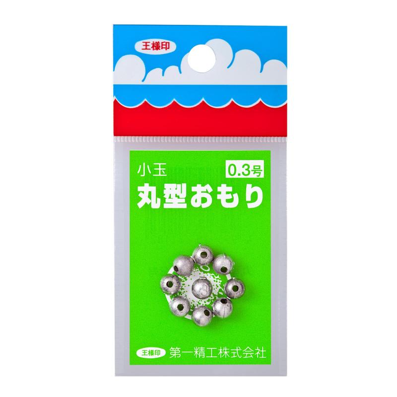 第一精工 釣り用オモリ 丸型 シルバー