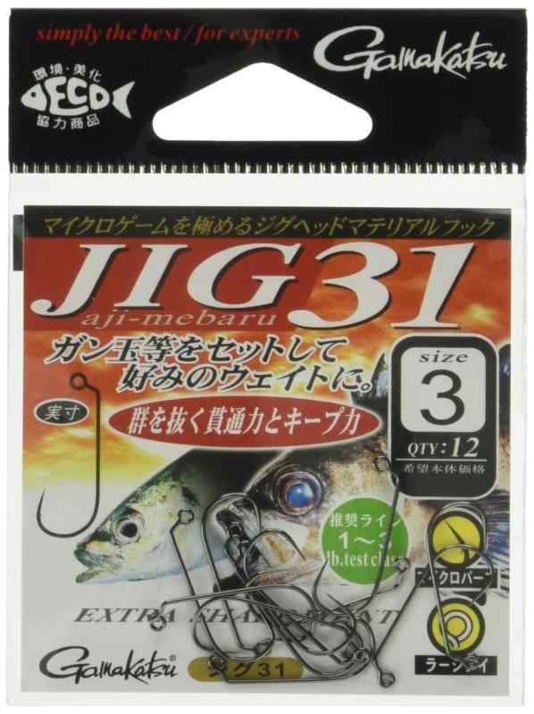 がまかつ(Gamakatsu) ジグ フック 31