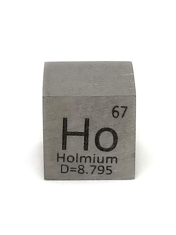 元素標本 ホルミウム Ho 10mm角キューブ 刻印Aタイプ