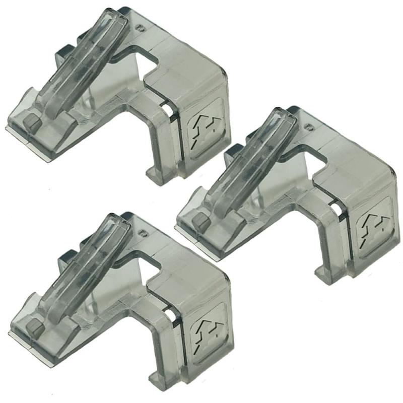 エスエスエーサービス LANケーブルのツメが折れても大丈夫 被せるだけで復活する補修パーツ [ 3個入 ] (グレー)対応：LANケーブルのラッチ（爪）が折れてしまった時の修復用 内容数：3個 すべてのLANケーブルへの対応をするものではご...