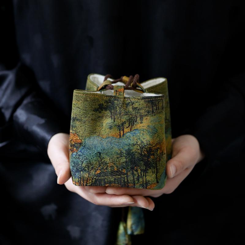 インテリア 収納 ボックス ティーバッグ ティーポット フェア カップ ティーカップ 収納袋 ポータブル ..