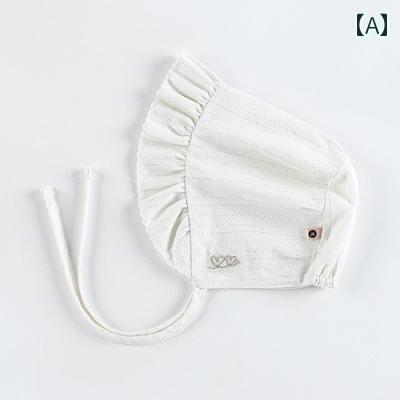 ベビー 帽子 ボンネット キュート 写真撮影 衣料品 防風 シンプル 韓国 頭 ヘッド 保護 かわいい 幼児 赤ちゃん 装飾 屋外 外出 レジャー 幼児 子供 2
