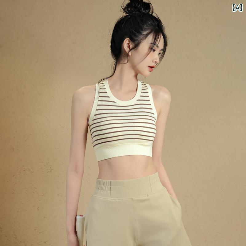 レディース ファッション オールシーズン ヨガ ピラティス トレーニング ウェア スポーツ ブラ 速乾 夏