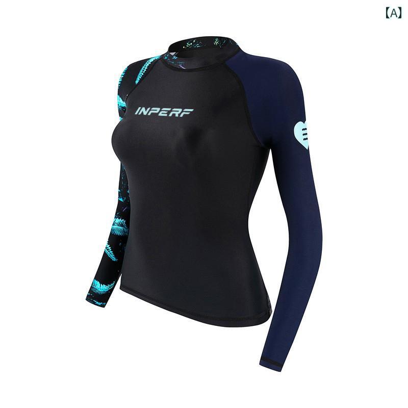 ダイビング スーツ サーフィン ウェットスーツ スポーツ 水着 韓国 女性 スプリット 保守的 日焼け防止 スリムベリー カバー 速乾 ラッシュガード マリンスポーツ ビーチ リゾート サマー レジャー 長袖(4.0)