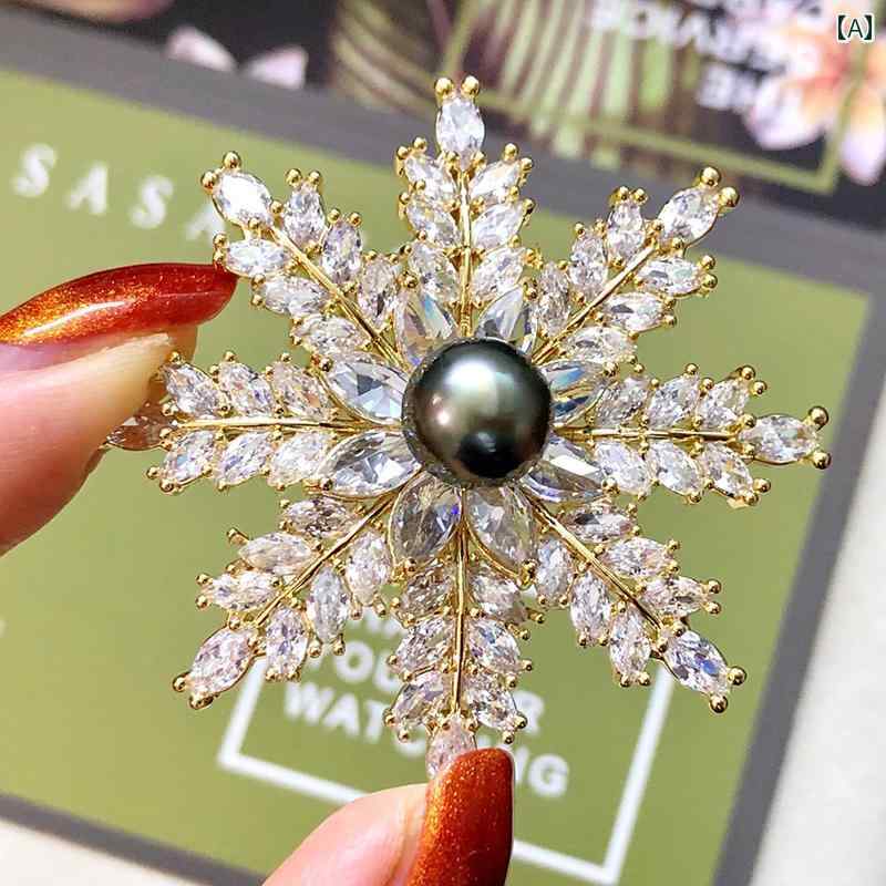 アクセサリー DIY ※パールなし 空ホルダー 半完成品 厚手 金 メッキ 細かい マイクロ 舗装 ジルコン ひまわり パールブローチ スノーフレーク ピン コサージュ 空 ホルダー