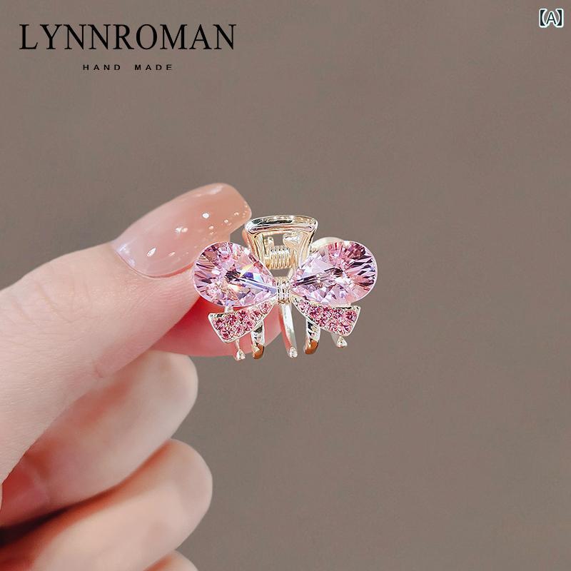 アクセサリー ヘア クリップ バレッタ かわいい 韓国 リボン 小さい ミニ サイド 前髪 額