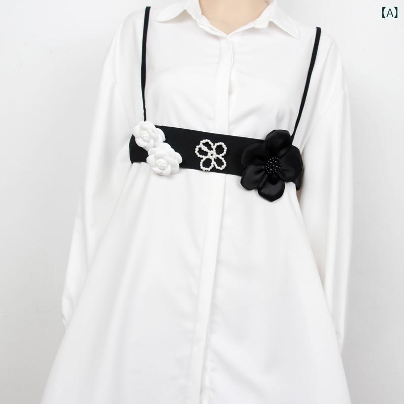 ベルト サスペンダー ウエスト バンド ワイド シンプル ガードル レディース ファッション アクセサリー オールシーズン ベルト