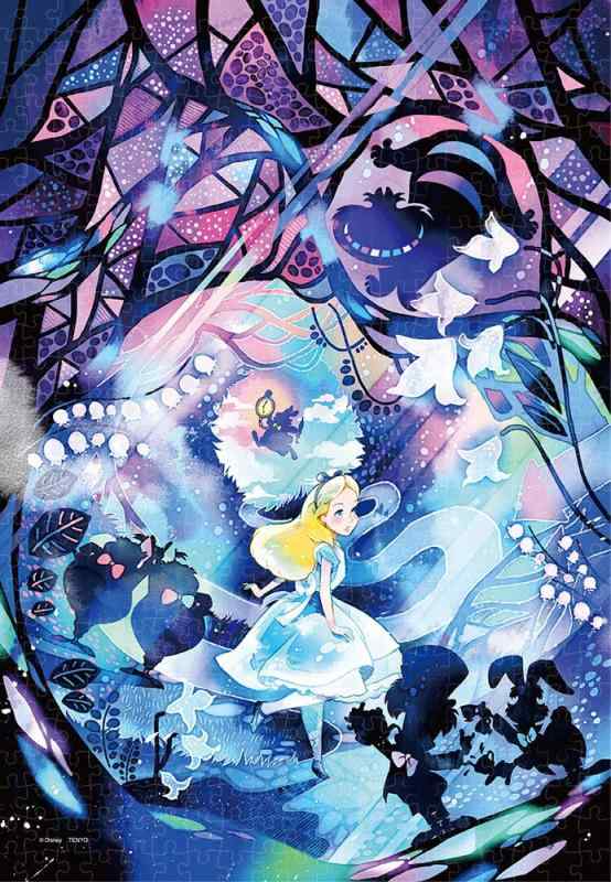 テンヨー(Tenyo) ジグソーパズル ふしぎの国のアリス 何処へいくの?【ステンドアート】ぎゅっと500ピース (25x36cm)