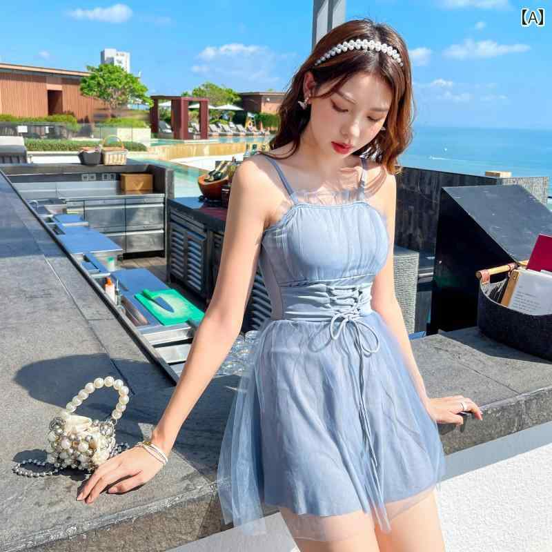 レディース 夏 水着 おしゃれ ビーチ プール 海水浴 リゾート レジャー フェアリー 女性 ワンピース ボクサー アングル 保守的 スリム 見せ お腹 カバー 韓国 スタイル レース 魅惑的 温泉 旅行 学生