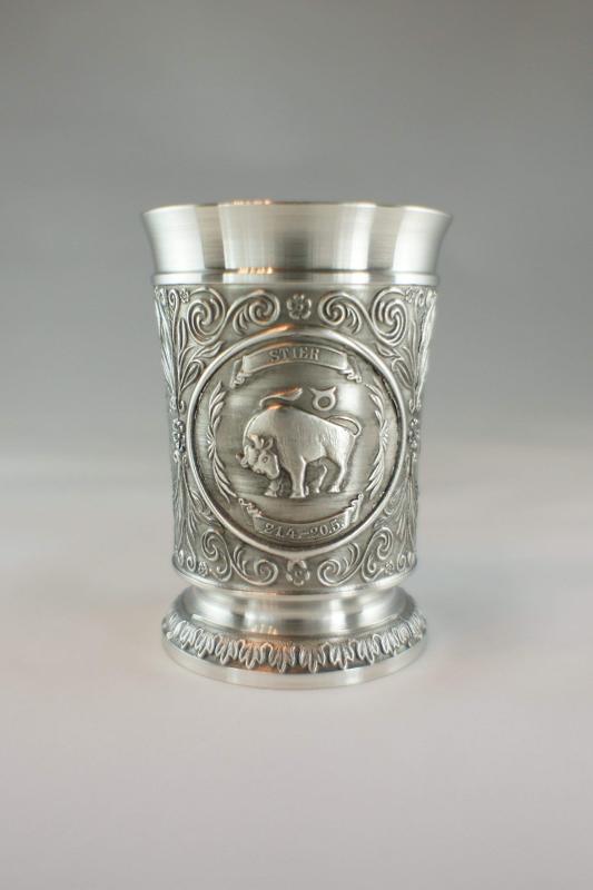ARTINA Weinbecher 8cm Stier 錫合金(ピューター)製ワインカップ 110ml 星座シリーズ(おうし座) [10231] secure-depo-10181386 セキュアデポ パッケージ画像