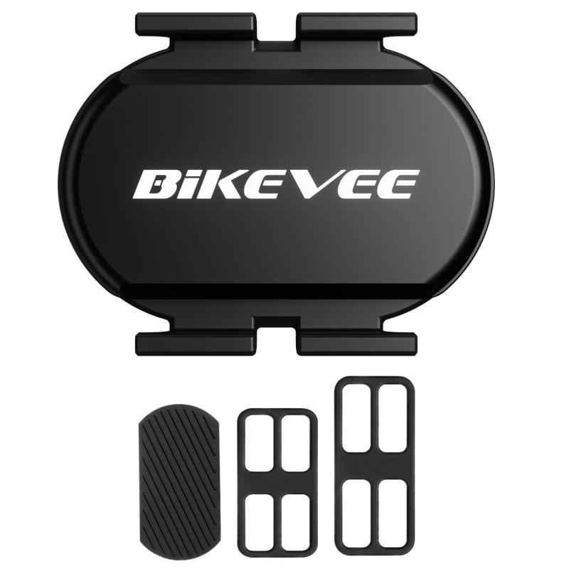Bikevee ケイデンスセンサー スピードセンサー 自転車用 Bluetooth &amp; ANT+ ワイヤレス サイクルコンピューター対応 Zwift対応