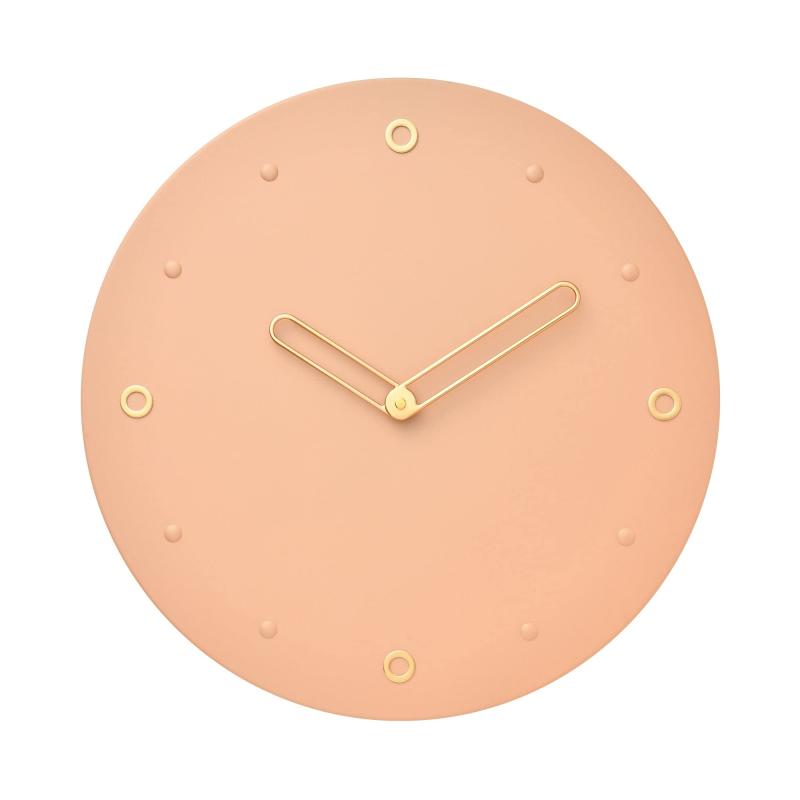 Francfranc フランフラン メタルリング ウォール クロック ピンク