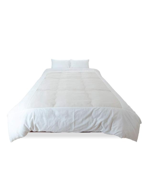 サポート(Support) 掛け布団カバー シングル 無地 ホワイト 約150×200cm(3.0)