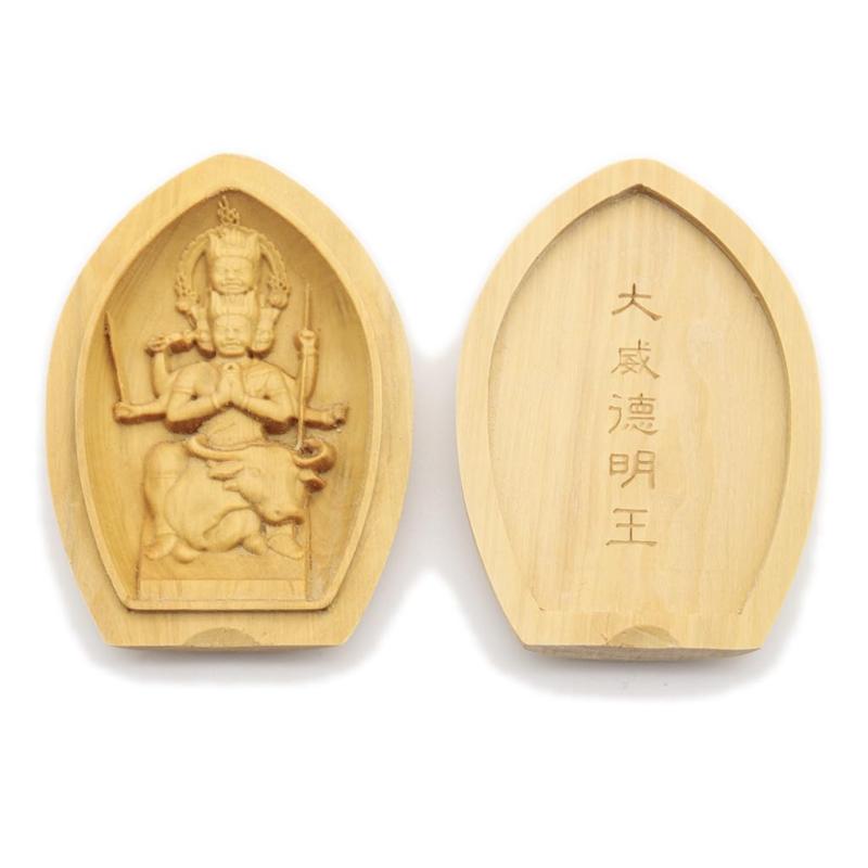 仏像 柘植 ツゲ・サイズ：縦6.2cm、横4.5cm・材質：柘植（ツゲ）・生産国：中国