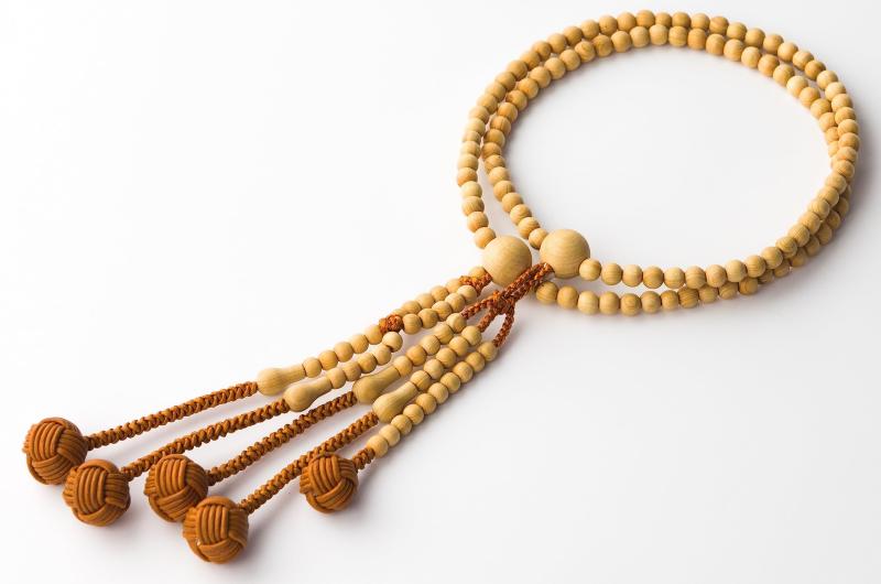 金剛堂 男性用念珠【レザー】木製念珠数珠香木ヤーバイレザー念珠