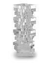 パラッツォ クリスタル 花瓶「クリア」14 x 14 x 30.5 cm 職人技、結婚式、誕生日、記念日の完璧なギフト