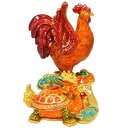 (イスイ)YISHUI 風水グッズ 鶏 生肖 カメ 亀 置物 にわとり ホーム飾り 風水 お守り 動物 インテリア 長寿 ドラゴン ラッキー 8*7.2*12cm