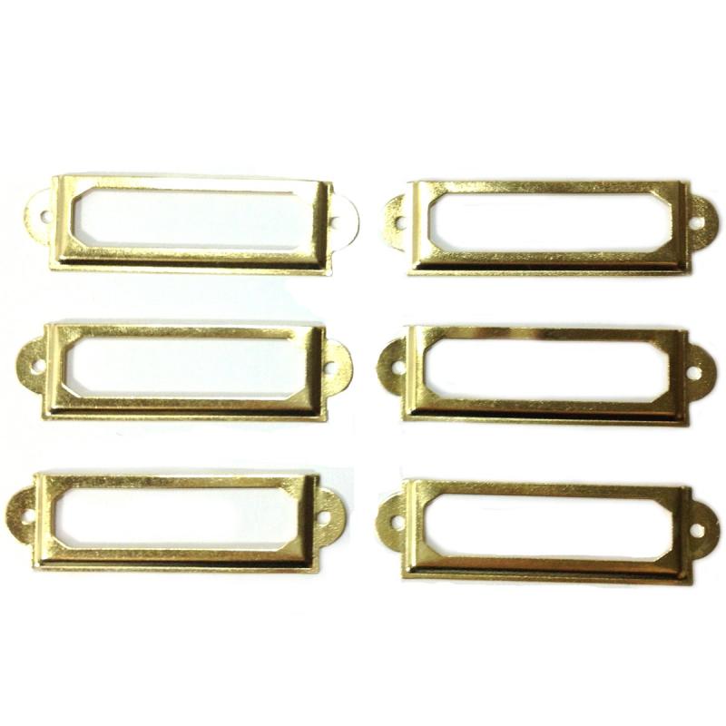 aoe DEPOT アンティーク風 ネームプレート 60x17mm 20枚セット