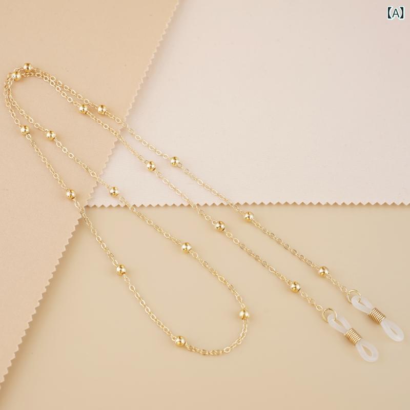 メガネチェーン マスク メガネ ストラップ アクセサリー サングラスチェーン おしゃれ カジュアル 個性..