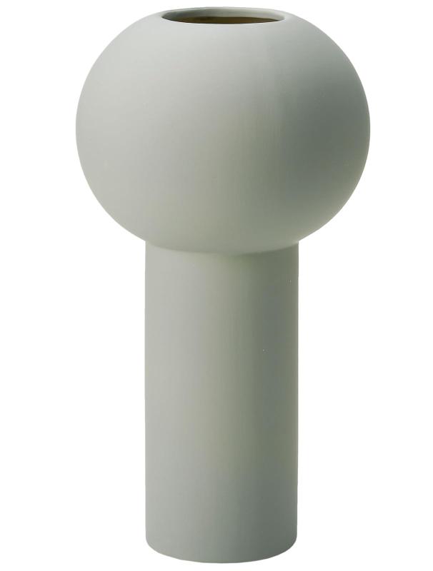 アスカ 花瓶 セラミックベース 約φ13×25.5cm、口径:約7cm