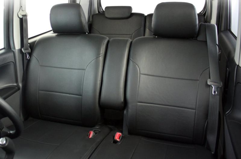 Trancess MH34S/MH44S ワゴンR専用シートカバー フェイクレザー ブラック