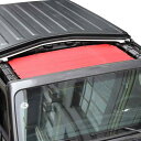 SQQP 車用断熱網 断熱 熱反射 紫外線の日よけ材料 エンジン用 Jeep Wrangler JK JL TJ アクセサリー 車用 換気 防虫ネット 紫外線の日よけ 4門2007-2018ジープ牧馬人に適用 (赤い)