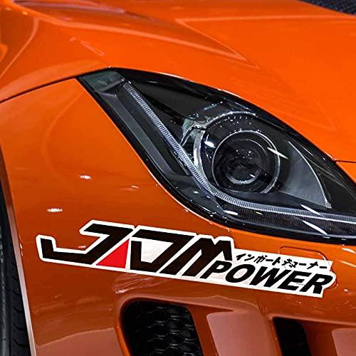 日本のjdm修正車のステッカークリエイティブテキスト装飾車のステッカー傷ブロックオートバイ電気車反射ステッカー