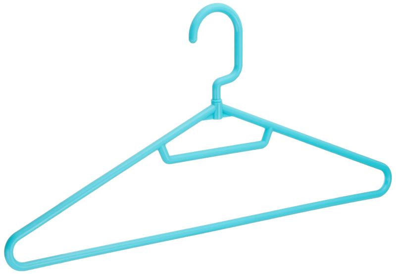 サワフジ 洋服ハンガー スマートハンガー5P ブルー 幅420mm 5本組 シャツ スラックス スボン スリム 収納 回転式フック 収納 ランドリー ベランダ 室内 部屋 屋外 洗濯物干し おしゃれ シンプ