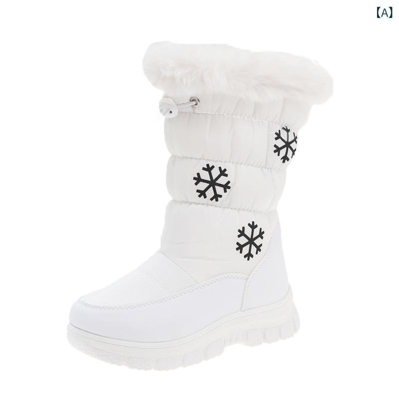 ブーツ キッズ 女の子 冬用 雪地靴 ムートンブーツ ショートブーツ スノーブーツ ...