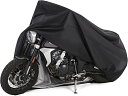 Hanmir バイクカバー 厚手 原付カバー 耐熱 防水 撥水 大型 紫外線防止 原付カバー盗難防止 防風 防埃 防雨 防雪 収納バッグ付き