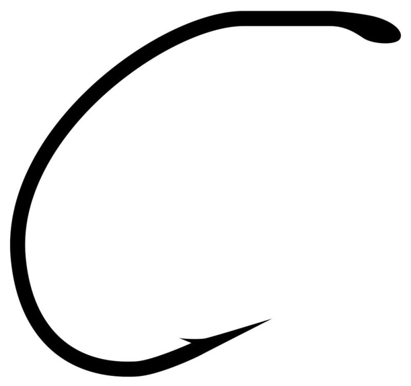 ティムコ(TIEMCO) 日本製フライフック 大型トラウト対応 太軸カーブドシャンクドライフック TMC212TR (100本入/SMALL PACK) シリーズ