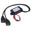 Hiro 車用USB電源ポート DC電圧変換コンバーター モジュール DC 12V→5V USB充電器 デュアルUSB MAX 3A出力 コンパクトサイズでDIYに最適 過電流保護 1,500円