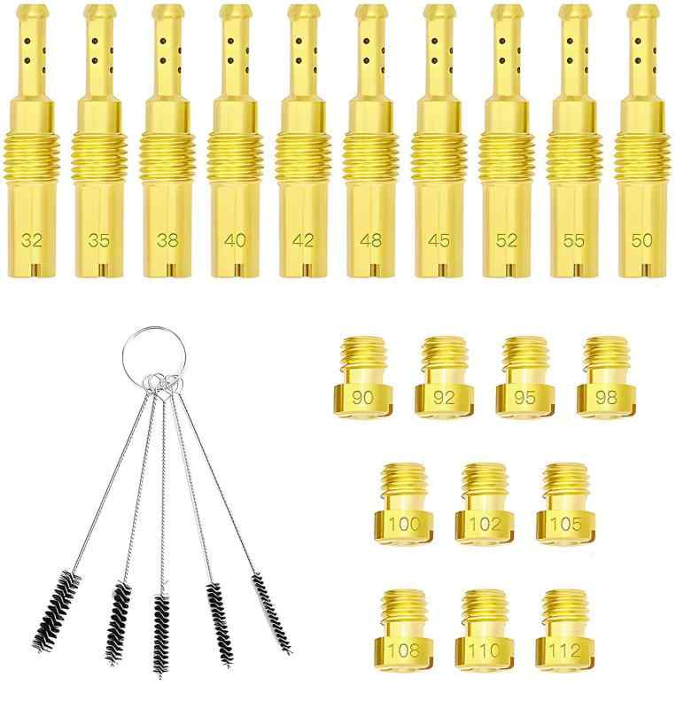 Pronese 20個セット メインジェット パイロットジェット キャブレターセッティング CVK PE PZ PWK OKOなどに適合 キャブレターパーツ ケイヒンジェットに交換