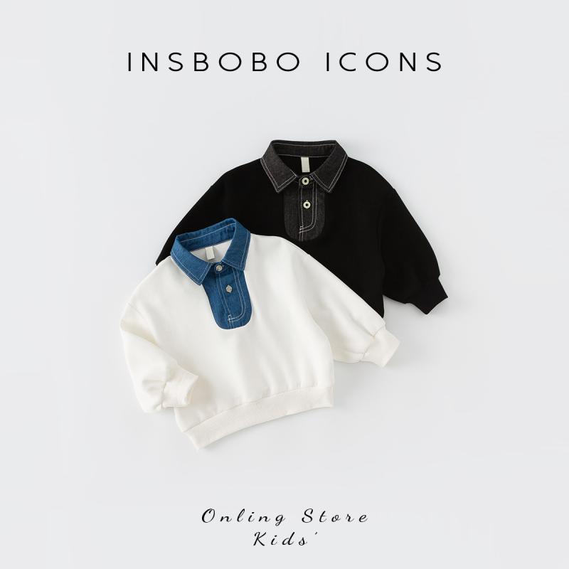 子供服 男の子 女の子 トップス 長袖シャツ ポロシャツ ユニセックス 幼児 乳児 春秋 カラーブロック ツートーンカラー 男児女児 女の子 ボーイズ 3カ月6歳 キッズ 綿 ポリエステル繊維 ポリウレタンストレッチ繊維 白 黒 グレー 裏起毛有無無