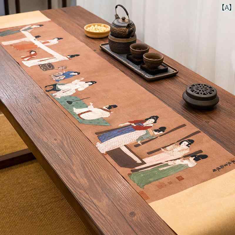 テーブルランナー チャイナ風 レトロ テーブルクロス テーブルカバー テーット ロング 瞑想茶 コーヒーテーブル おしゃれ レトロ インテリア 防水