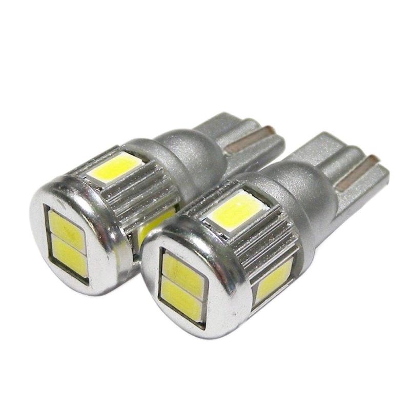 e-auto fun 24V専用 T10 LED ポジション ナンバー ルームランプ ウェッジ シングル ホワイト6000K 白 2個セット JUT24V-10505000