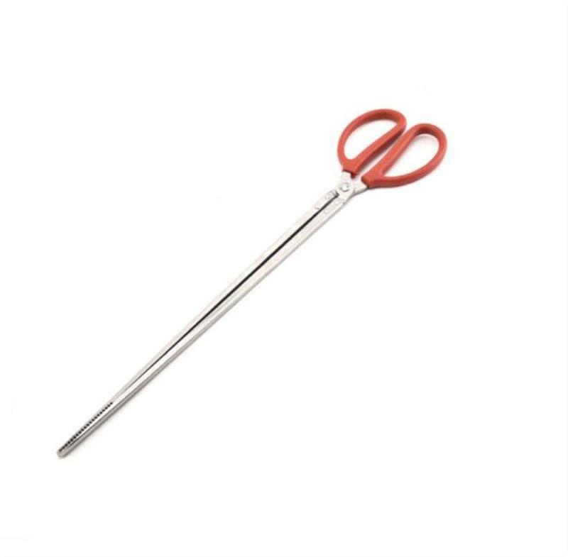 HJ カニ用ハサミ クランプ 滑り止め 長い ステンレス カニ クランプ タウナギ ドジョウ ゴミはさみ