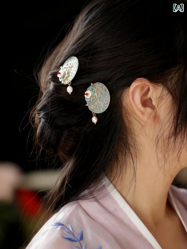 ヘア アクセサリー レトロ アンティーク エスニック 小道具 ゴージャス 衣装 アジアンテイスト 漢服 ア..