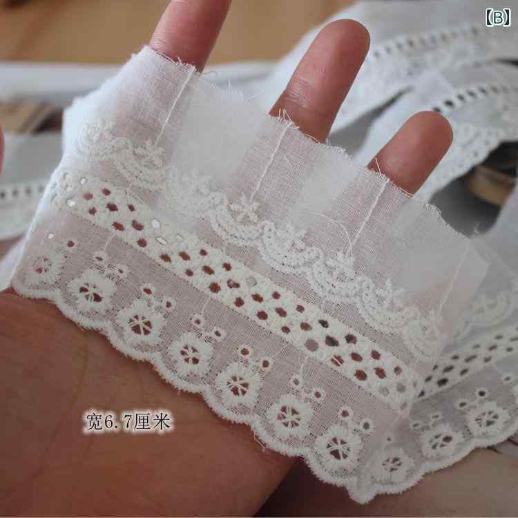 生地 布 レース メッシュ 刺繍 手芸 クラフト 裁縫材料 服 DIY ドレス 衣装制作 洋裁 素材 クロス 3