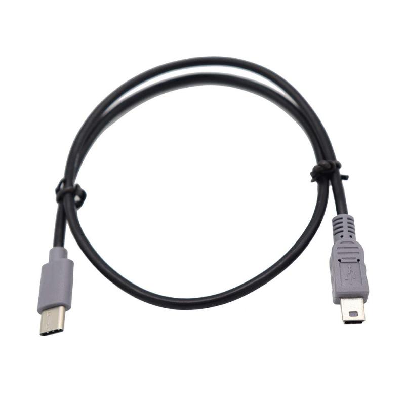 ViViSun Type-C to mini変換ケーブル 急速充電+高速データ転送 金メッキコネクタ付き OTG功能付き