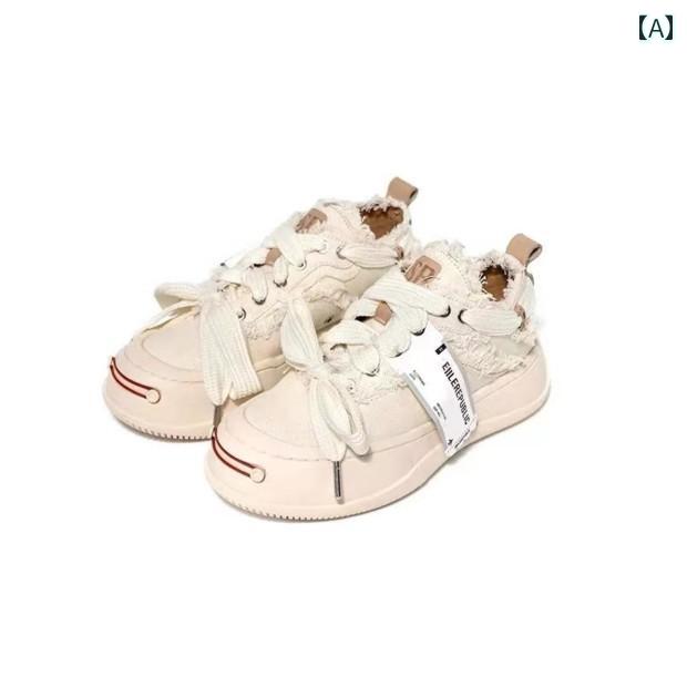 個性 キャンバススニーカー レディースシューズ 夏 厚 スニーカー スリッパ 薄手 通気性 スニーカー風