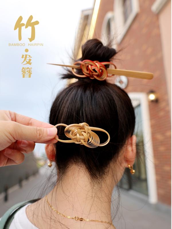 レディース 婦人 ヘアアクセサリー ピン クリップ かんざし レトロ レトロ 小物 装飾 チャイナ風 DIY 創作 手芸 素材