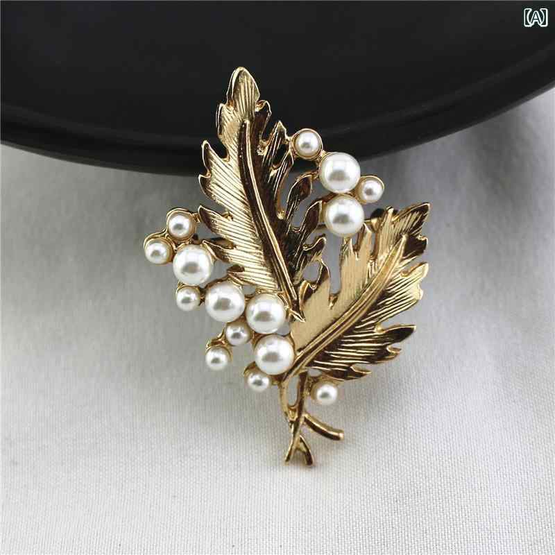 レディース ファッション アクセサリー オールシーズン 装飾 アメリカ コサージュ ブローチ ピン マット ゴールド カップル ギフト