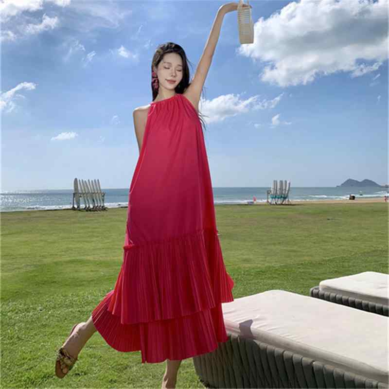 リゾートドレス 夏ドレス ディナードレス ホリデードレス 夏 ロングドレス ビーチ 休暇 旅行 休日 ヴァカンス エキゾチック エレガント フェミニン レディース