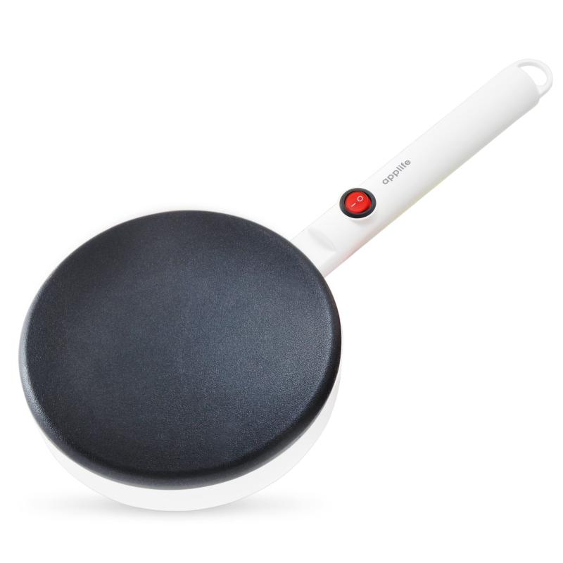 applife ハンディクレープメーカー | 家庭用 クレープ焼き器 ON/OFFスイッチ付き お皿付き ひっかけフック付き 簡単楽しい 手軽にデザート作り ミルクレープ(2)