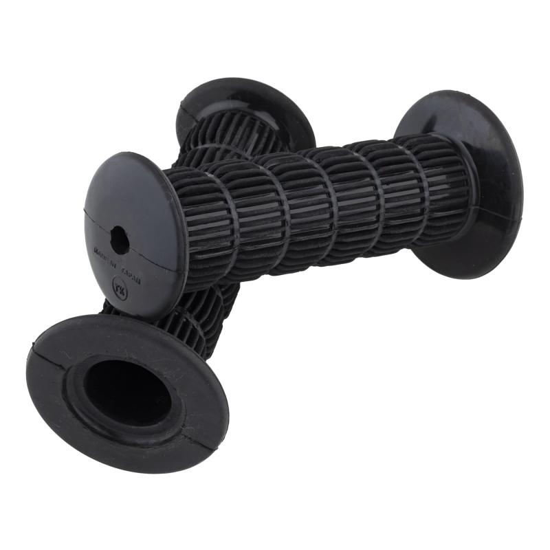 バイク用グリップ 非貫通・全長：124mm・内寸：118mm・ハンドル径22.2φ用・カラー：ブラック・非貫通