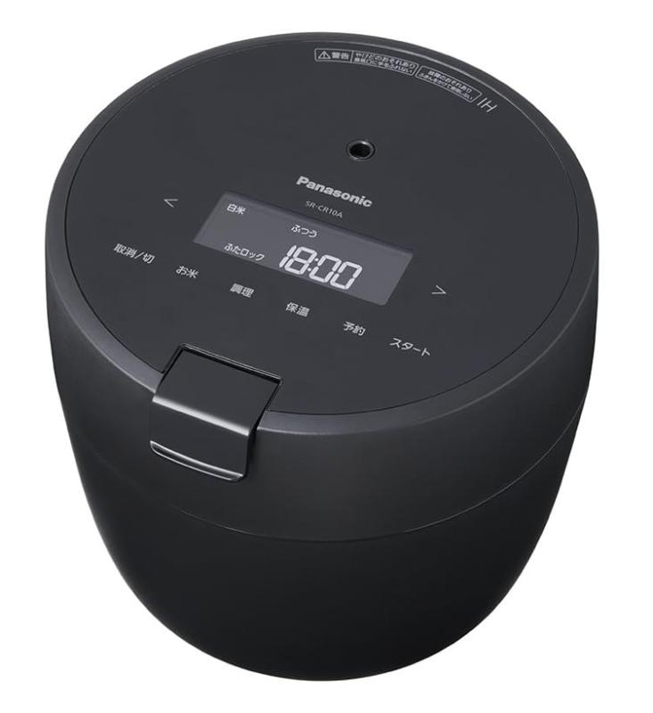 パナソニック 炊飯器 5合 圧力IH コンパクトサイズ 自動調理鍋 無水調理/低温調理可能 ふた食洗機対応 ブラック SR-CR10A-K(2)