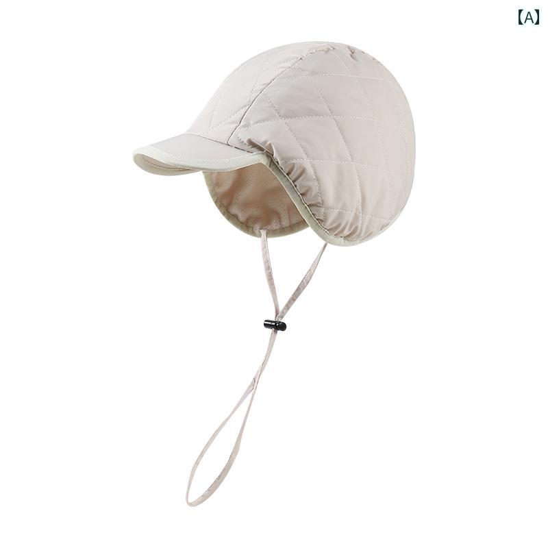 帽子 レディース アウトドア 秋冬 厚手 起毛 防寒 韓国 冬 カジュアル サイクリング ユニセックス