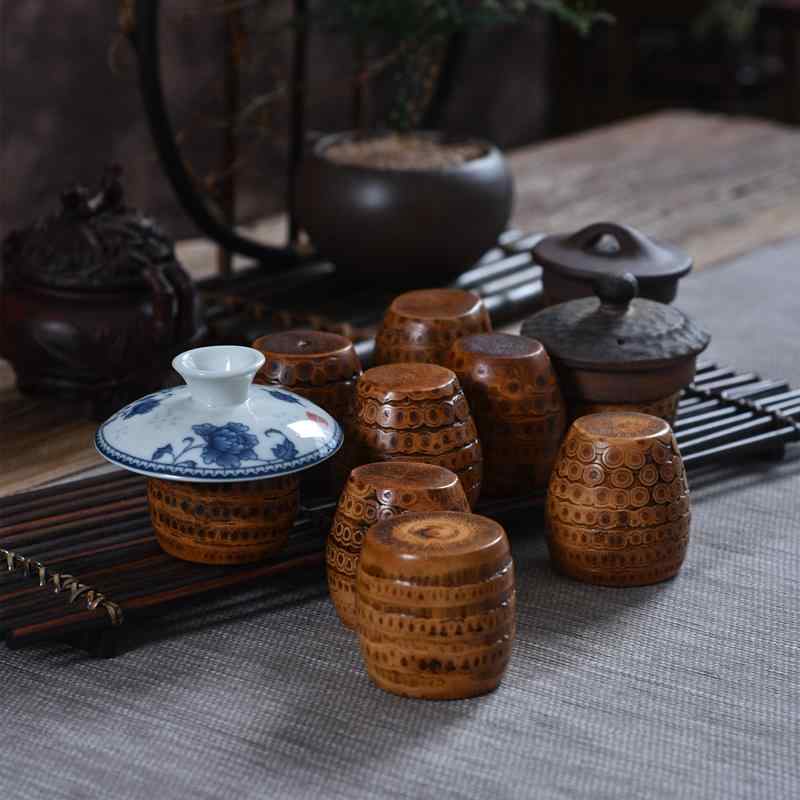 茶道具 ポットカバー カバー置き 卓上 竹 食器 置物 雑貨 小物 装飾品 配膳品 道具 レトロ